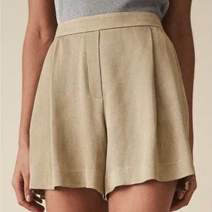 Reiss High Waist Gold Shorts